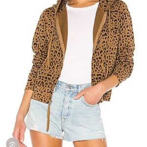 NILI LOTAN
Callie leopard-print French cotton-terry hoodie